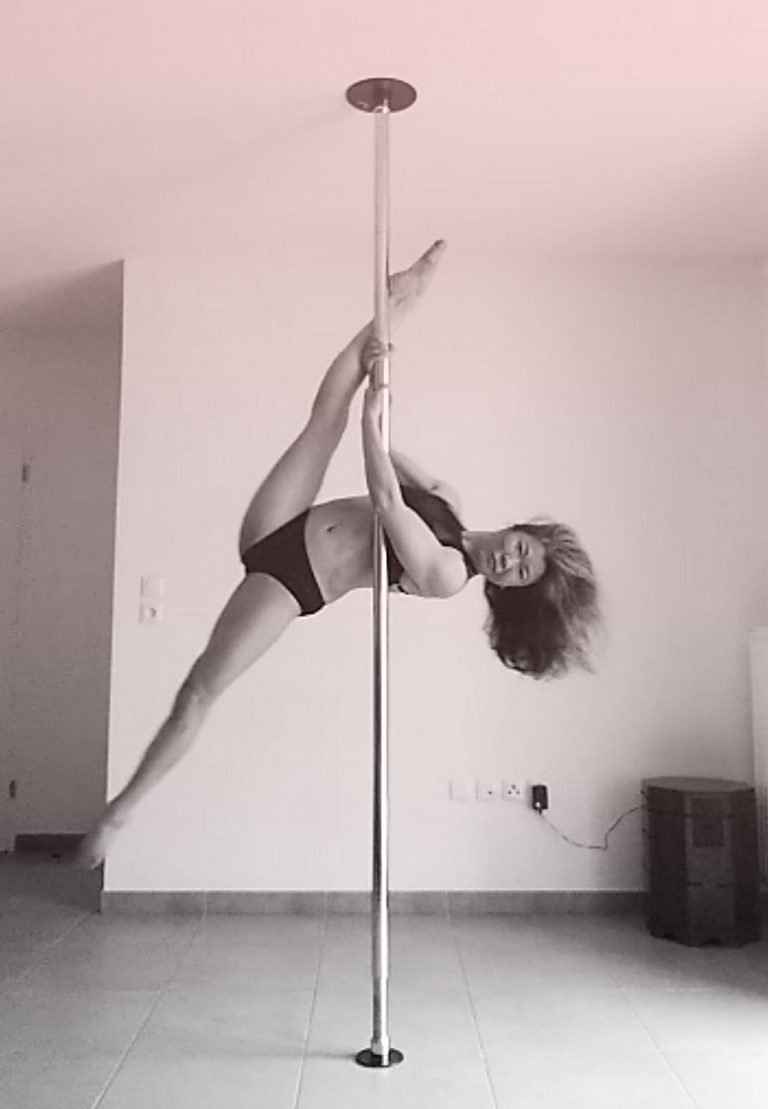 Baby butterfly pole dance